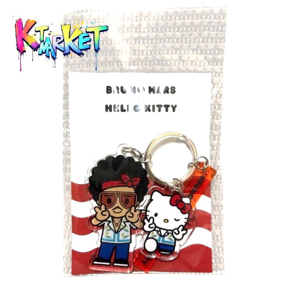 Bruno Mars Hello Kitty acrylic key chain sanrio collaboration Japan limited new