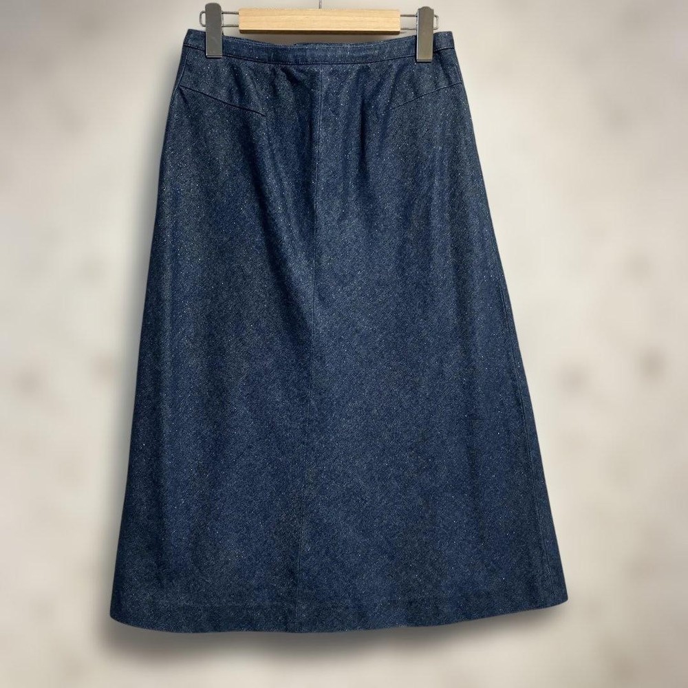 Burberry Blue Label Denim Skirt Size M 33.5cm Waist 71cm Length Used