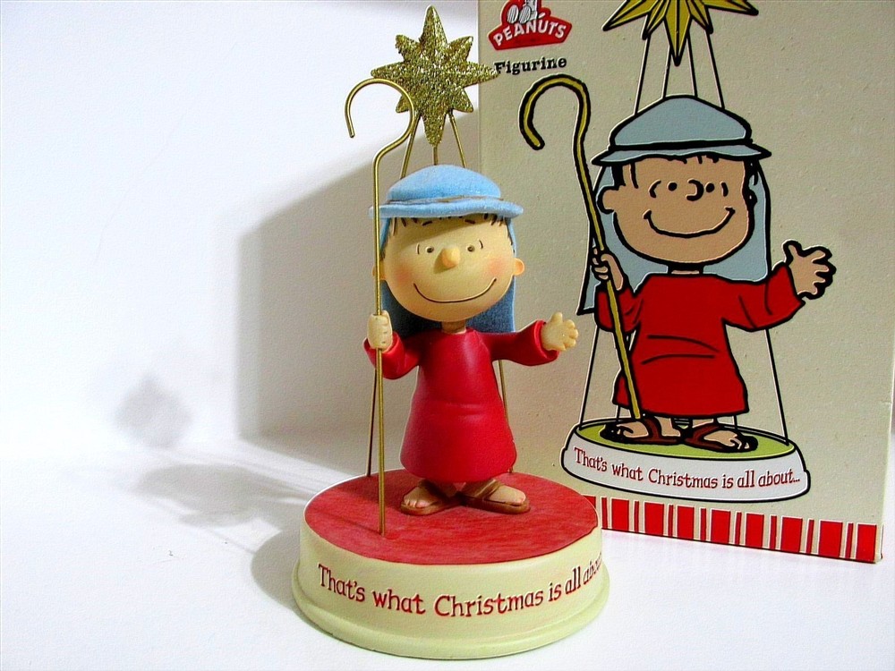 SNOOPY PEANUTS CHARLIE BROWN HALLMARK GALLERY CHRISTMAS FIGURINE LINUS 2011