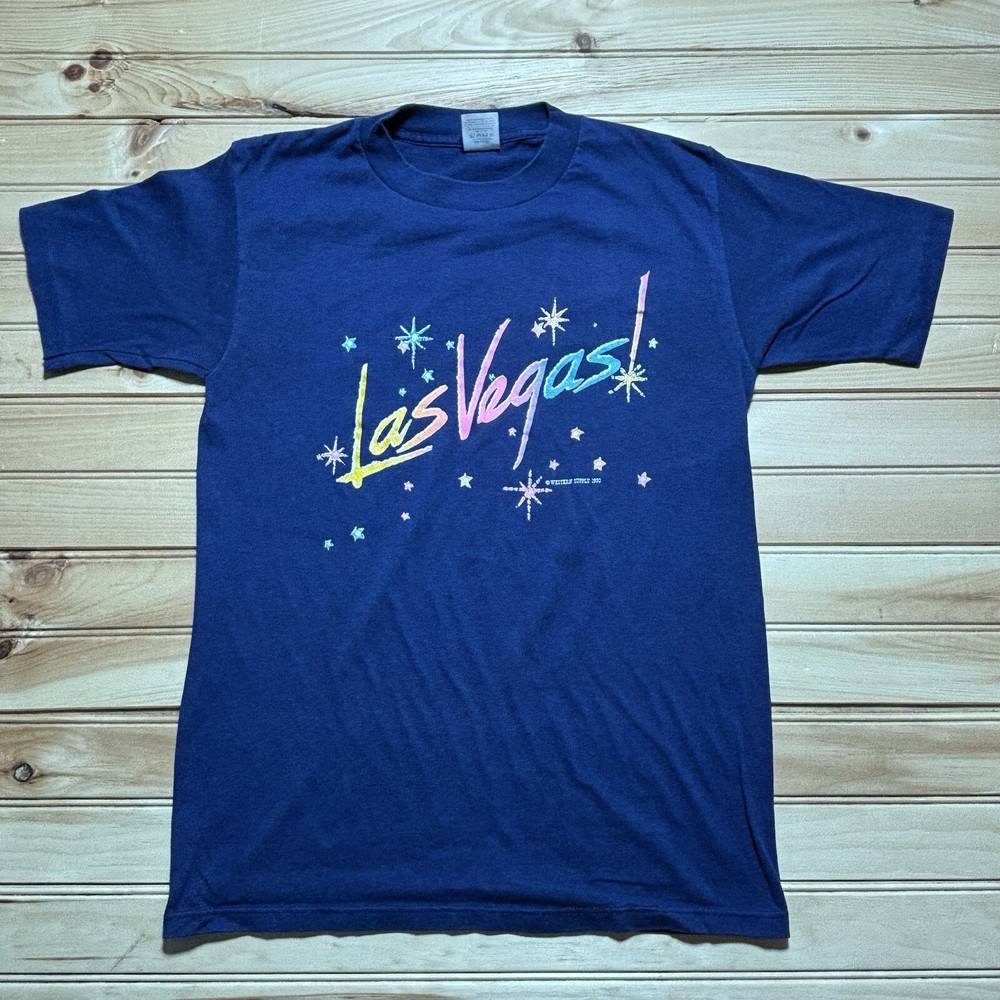 Vintage 80s Las Vegas Nevada Fireworks Vacation Tourist Single Stitch Shirt - L