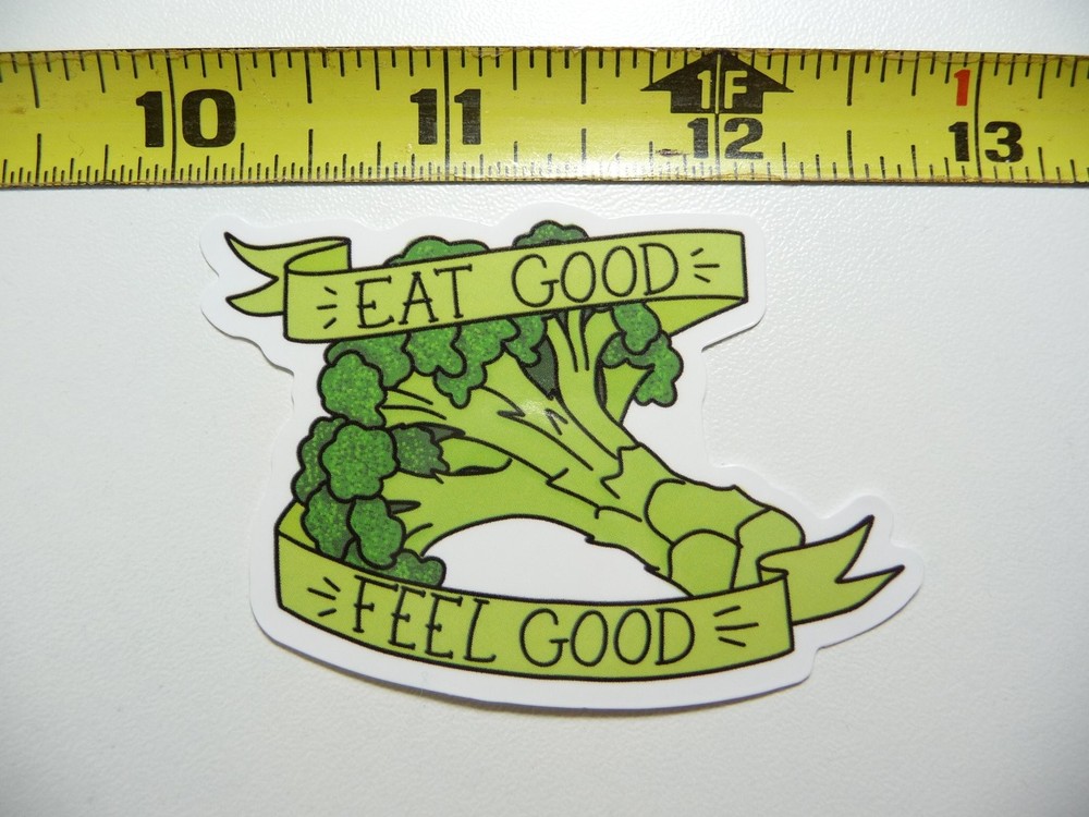 EAT GOOD FEEL GOOD Gym Fitness Workout Decal Sticker for Weightlifting