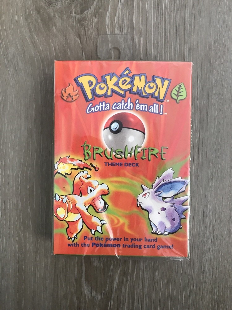 Pokemon BRUSHFIRE THEME DECK  Base Set Factory Sealed Brand New Vintage 1999