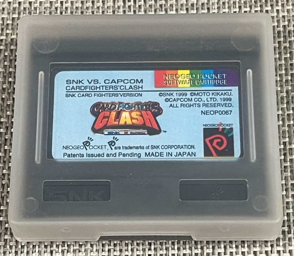 Snk Vs. Capcom: Card Fighters' Clash Snk Version Neo Geo Pocket Color! Tested!