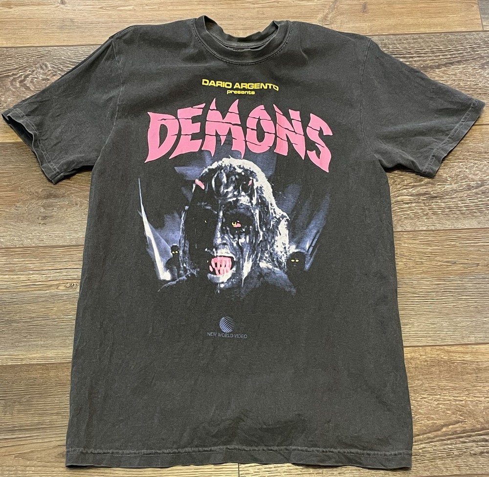 Demons 80s Italian-German Horror Movie Rare Graphic Tee Shirt Mens M￼