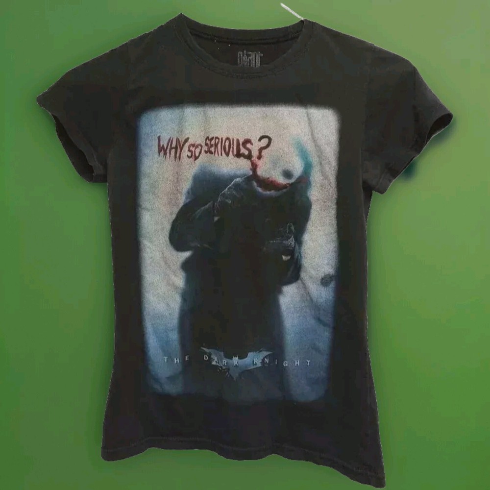 The Dark Knight Batman Joker Why So Serious T Shirt Adult Medium