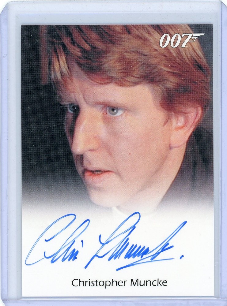 CHRISTOPHER MUNCKE 2012 RITTENHOUSE JAMES BOND 50th Anniver. Autograph AUTO CARD