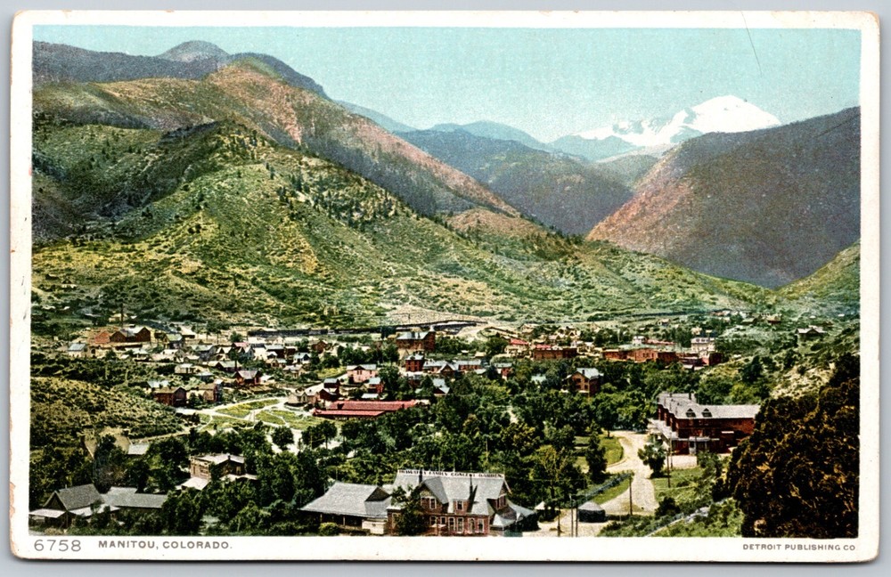 Manitou Colorado Scenic View Unposted ANTIQUE Postcard