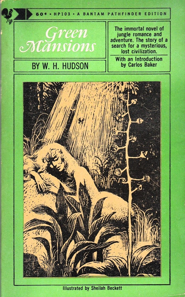 Green Mansions by Hudson 1965 Vintage Paperback Book Bantam Pathfinder