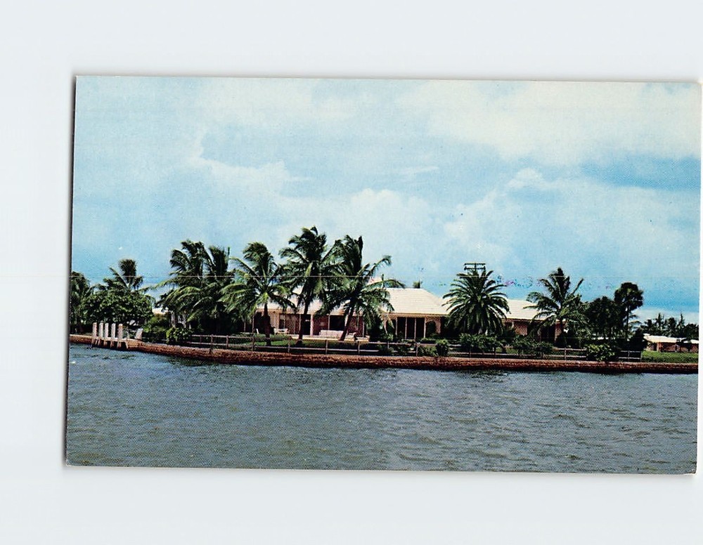 Postcard Home of A. I. DuPont Fort Lauderdale Florida USA