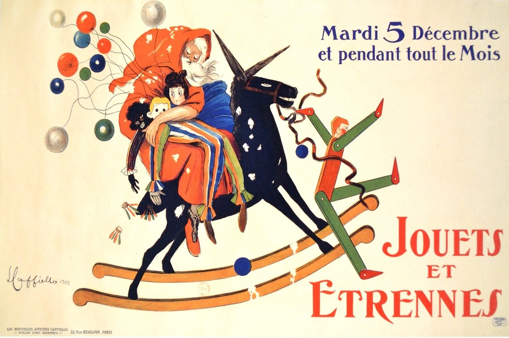 Jouets et Etrennes French Ad Decorative Poster. Home Graphic Art Design. 3860