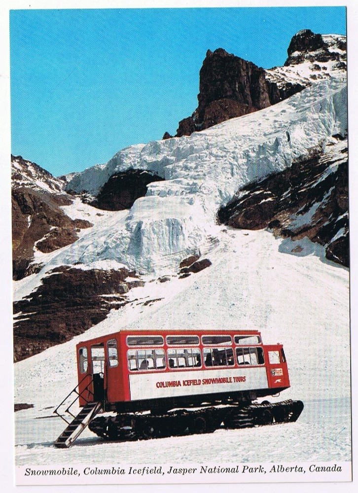 Postcard Columbia Icefield Jasper Alberta Canadian Rockies