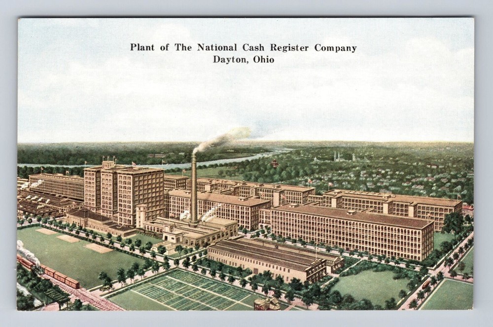 Dayton OH-Ohio, Plant of National Cash Register Company, Vintage Postcard