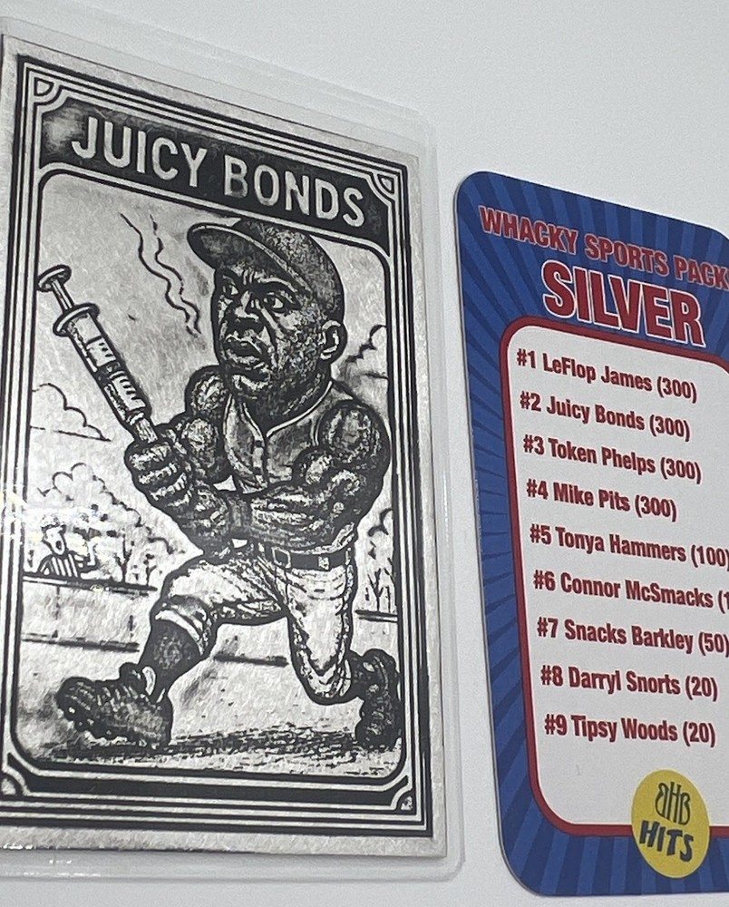 Whacky Sports Packs Series 1 Silver 1oz Juicy Bonds .999 Silver Bar 1/300