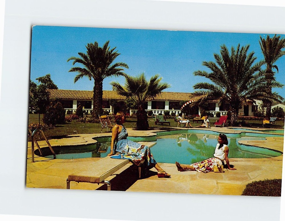 Postcard Swimming Pool At Desert Star Motor Hotel Phoenix Arizona