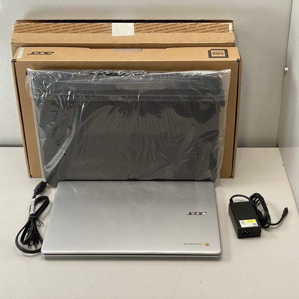 Acer Chromebook 315 15.6-inch Intel Pentium Silver N6000 128GB SSD Pure Silver Laptop-image