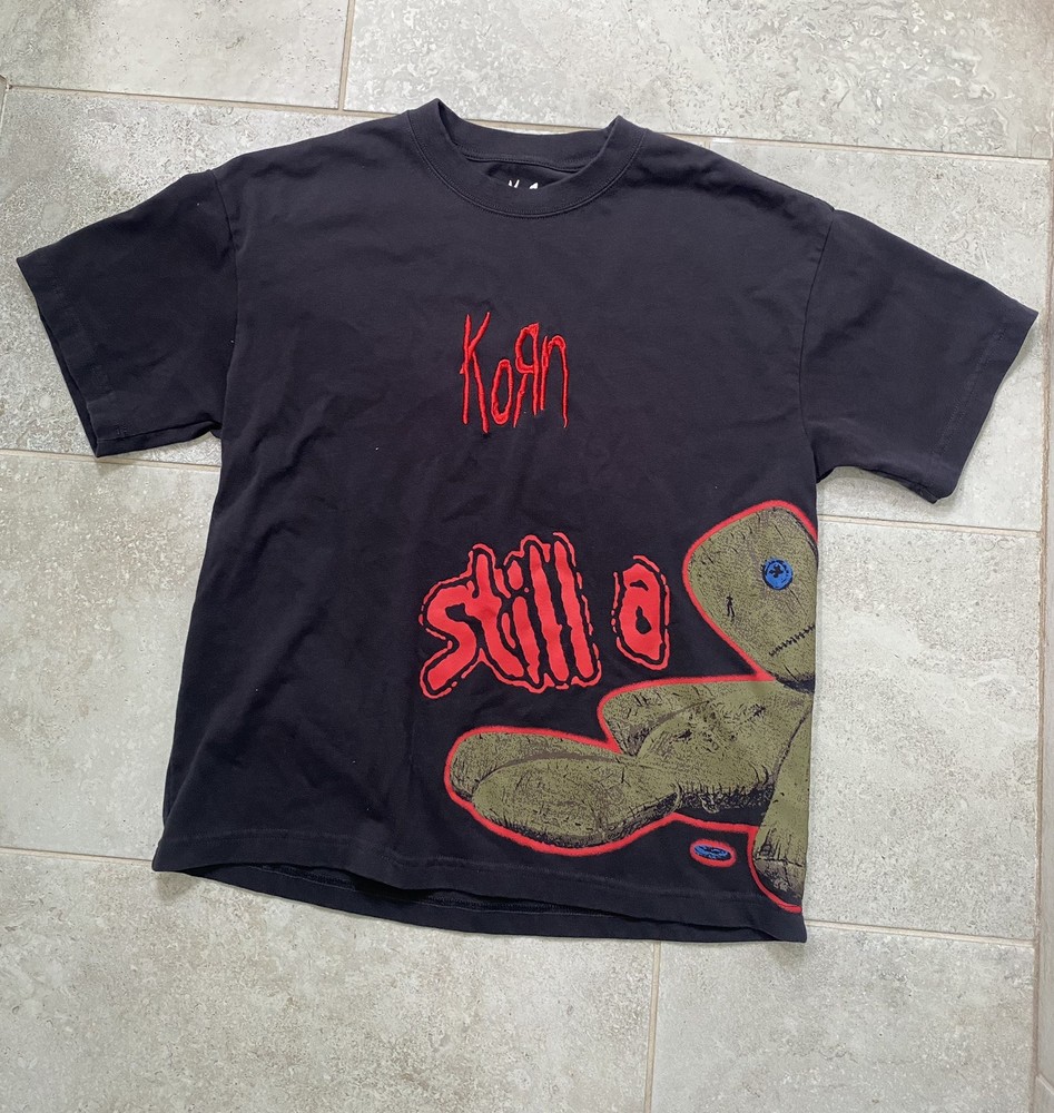 Korn Band T-Shirt  Still A Freak Tee Black/Charcoal Size Medium Embroidered