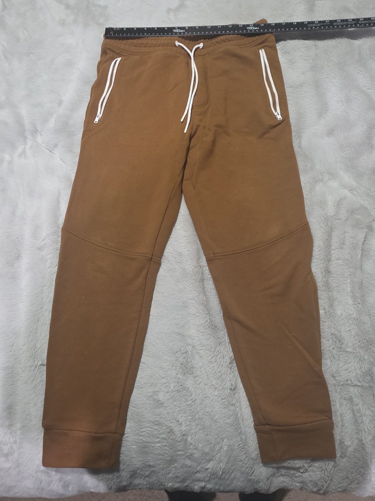 AMERICAN EAGLE 24/7 Tech Jogger Sweatpants Gym Lounge Camel Brown Mens Sz M