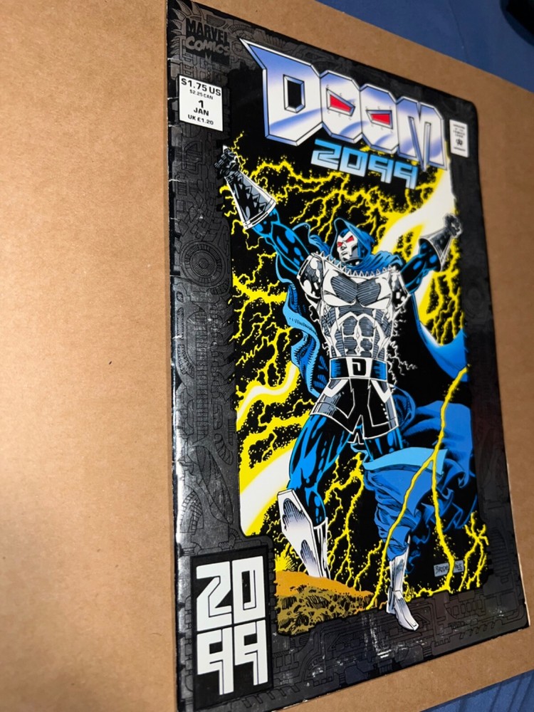 Doom 2099 #1 (Marvel Comics January 1993) Silver Foil Cover Used