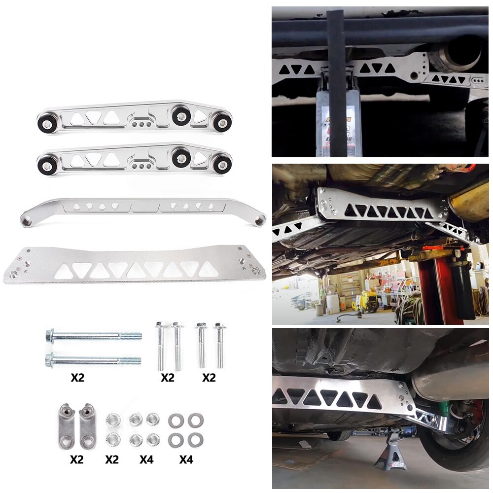 Rear Lower Control Arm Subframe Brace Tie Bar Fit for Honda Civic 92-95 EG