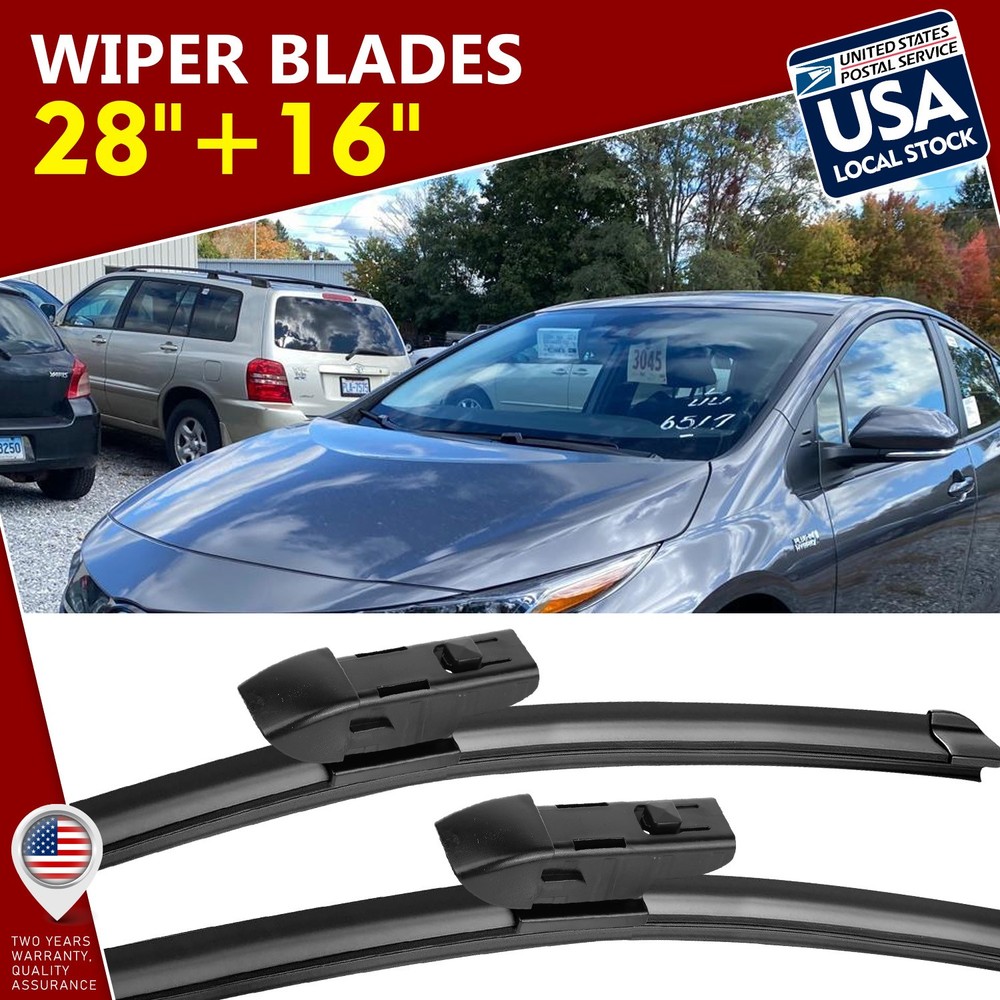 Windshield Wiper Blades 28''+16'' TOP-LOCK Set For 2017-2022 TOYOTA Prius Prime