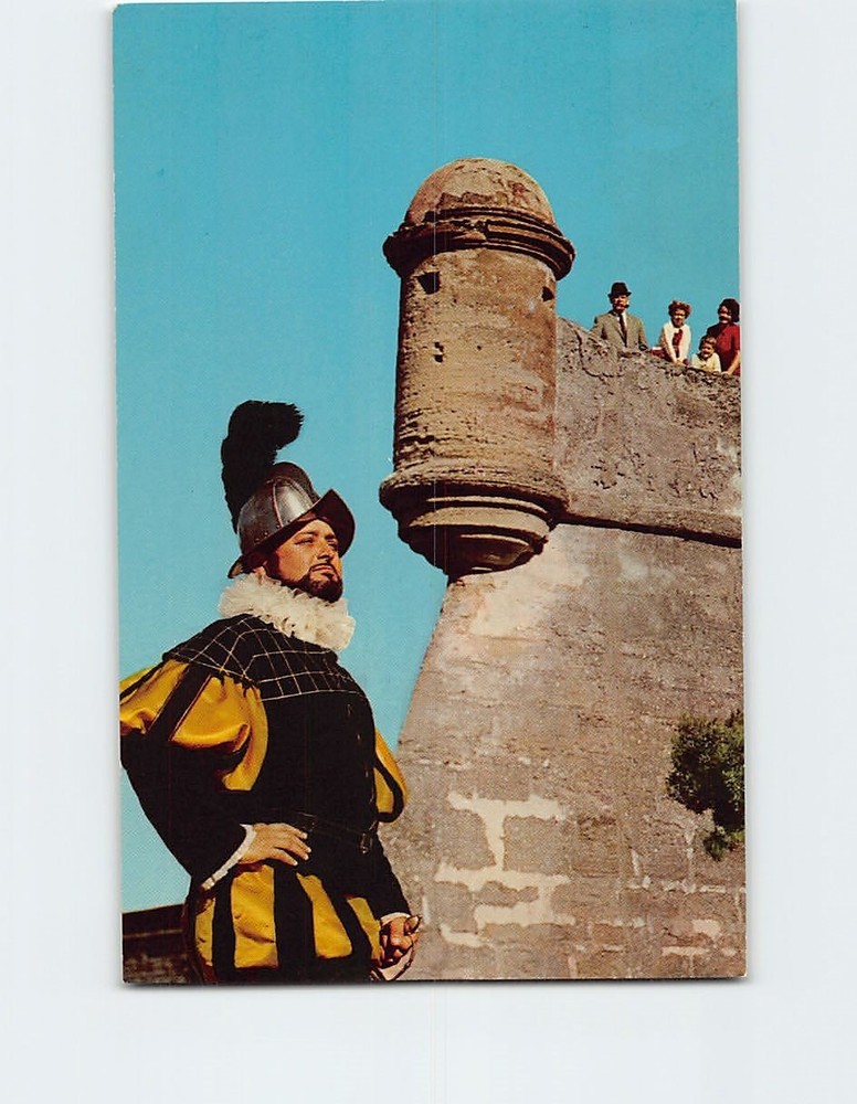 Postcard Castillo de San Marcos National Monument St. Augustine Florida USA