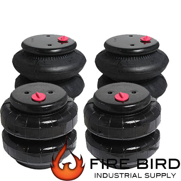 Four Air Bags 2 -2500 & 2 -2600 Front/Rear Suspension Air Ride 1/2