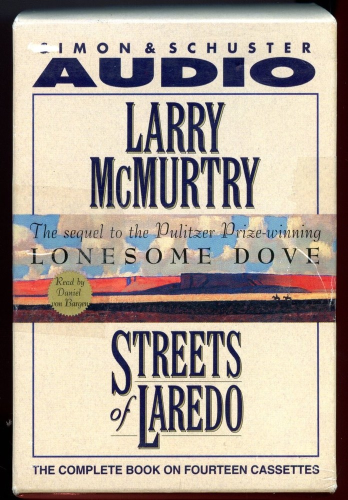1993 Audio Book, Larry McMurtry - Streets of Laredo, 14 Cassettes, Ex Condition
