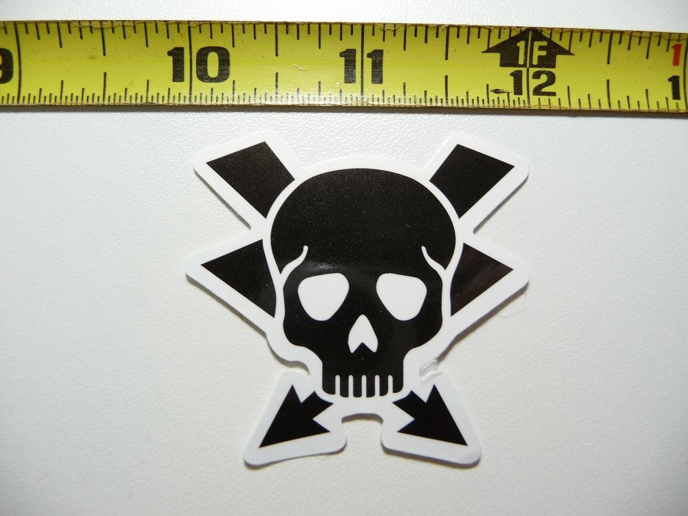 Skull Bolted Arrows Electric Job Occupation Decal Sticker