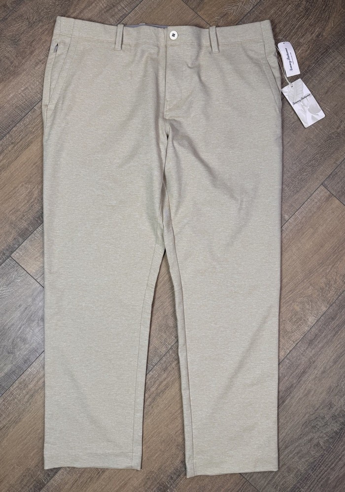 NEW Tommy Bahama On Par Flat Front Golf Pants 37x28 Stretch UPF NWT Performance