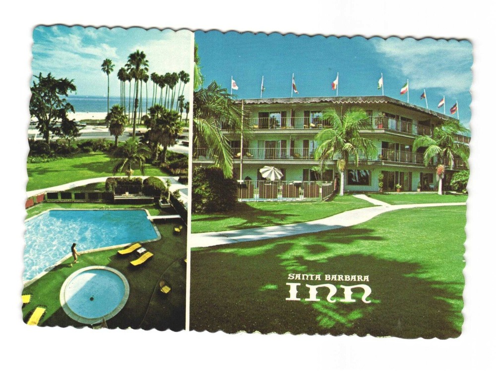 Santa Barbara INN, Santa Barbara CA vintage postcard unposted