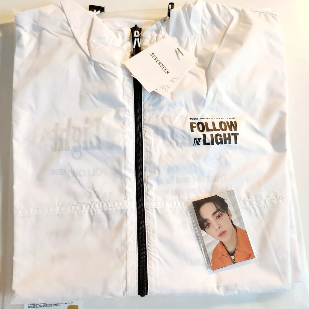 SEVENTEEN TOUR FOLLOW TO SEOUL Official Windbreaker & Photocard set + Tracking