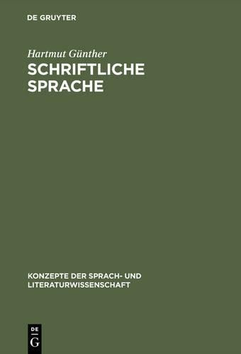 Hartmut Günther Schriftliche Sprache (Hardback)