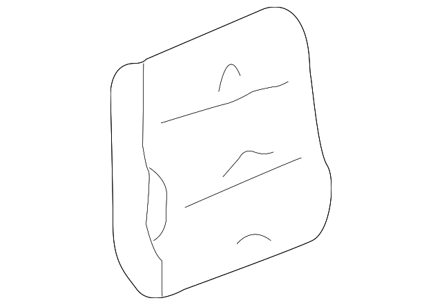 Genuine GM Black Lower Rear Side Body Molding 15085469