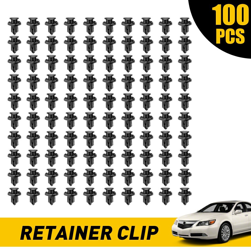 100PCS Honda Bumper Fender Hood Moulding Grille Retainer Clips for Side Garnish
