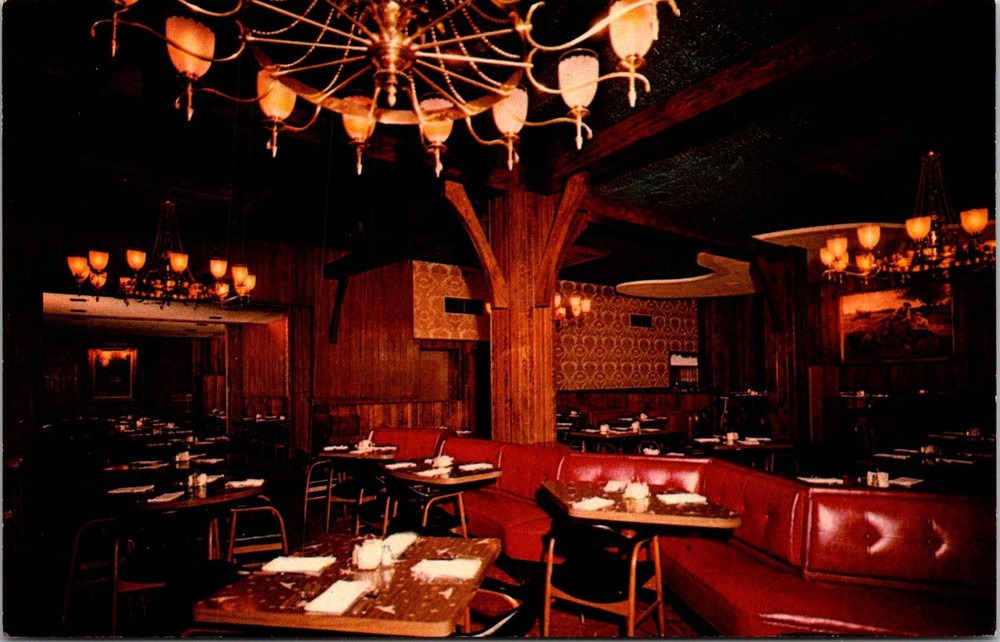 Dr Jim Stamps Postcard Johnny'S Interior View Chicago Steakhouse