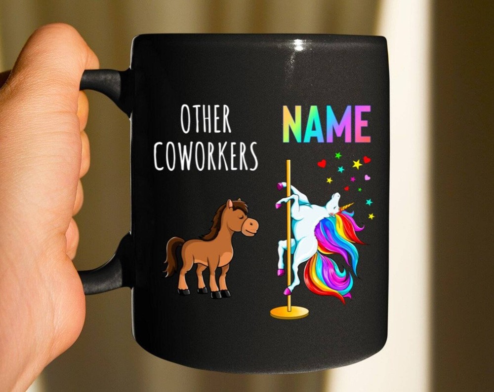 Коллега единорог кружка коллега подарок новая работа подарок для него ее коллега уход