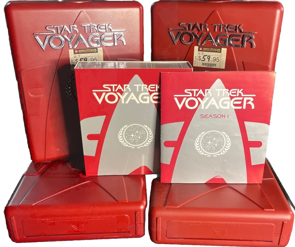 Star Trek Voyager Seasons 1-4 Hard Case Edition 29 Discs Like New