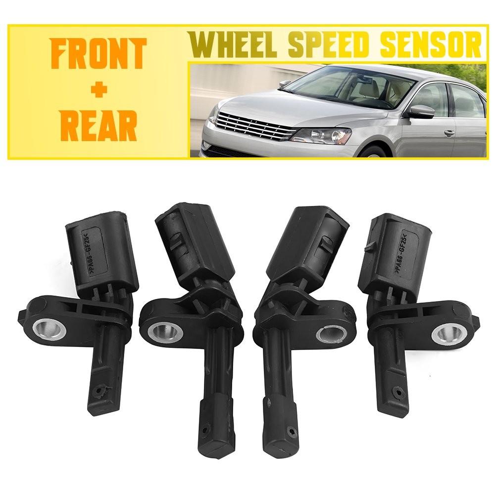 Set 4 ABS Wheel Speed Sensor Front Rear Left & Right Fits for Audi & Volkswagen
