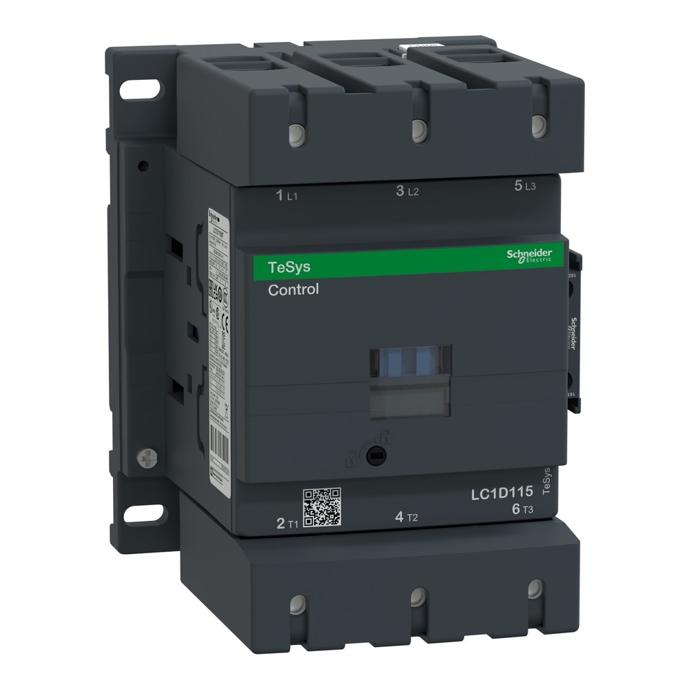 Schneider LC1D115B7 CONTACTOR 115A 3P 24VAC Coil