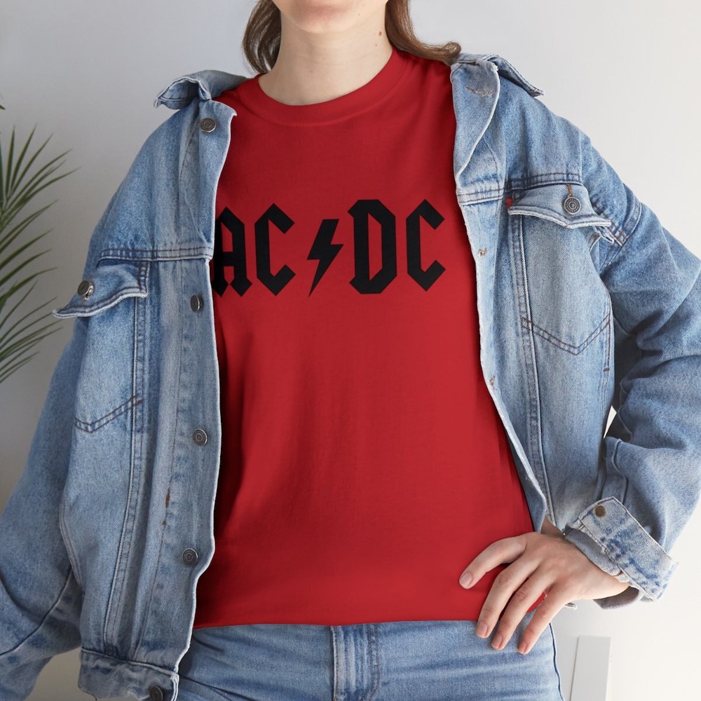 AC DC Band Unisex Heavyweight Cotton T-Shirt for Men and Women-image