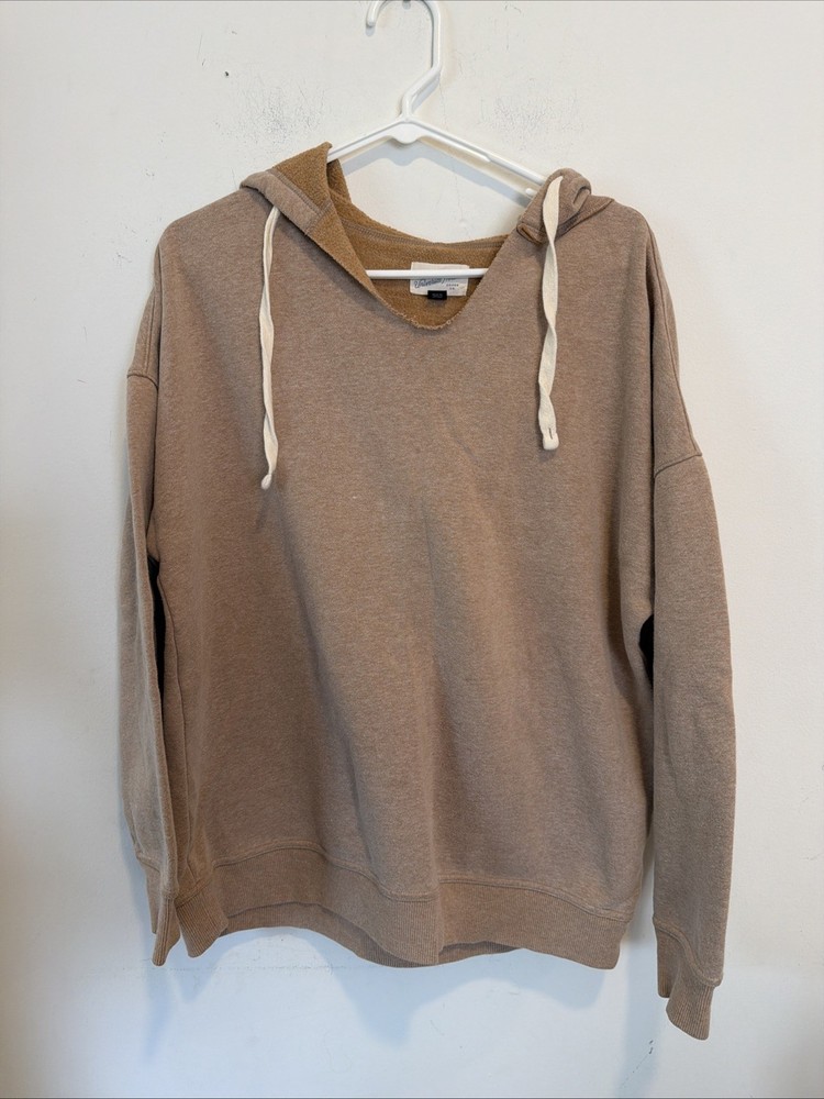 Universal Thread Women’s Brown V-neck Hoodie Size Large