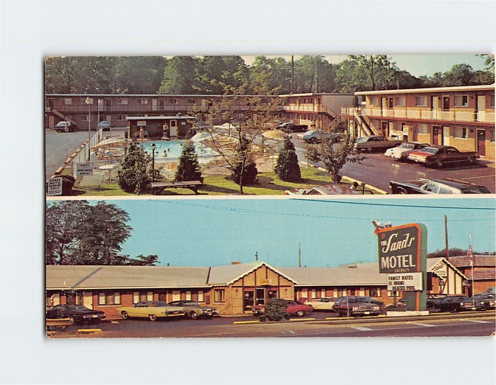 Postcard The Sands Motel Sandusky Ohio