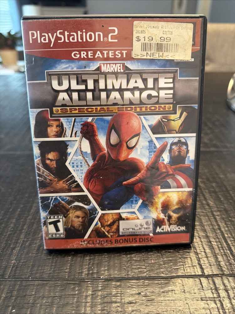 Marvel Ultimate Alliance Special Edition PS2 2-Disc CIB w/ Manual - TESTED!