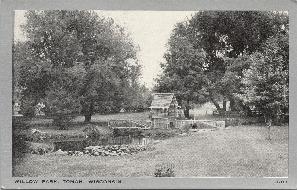 Tomah WI Willow Park Rustic Bridge