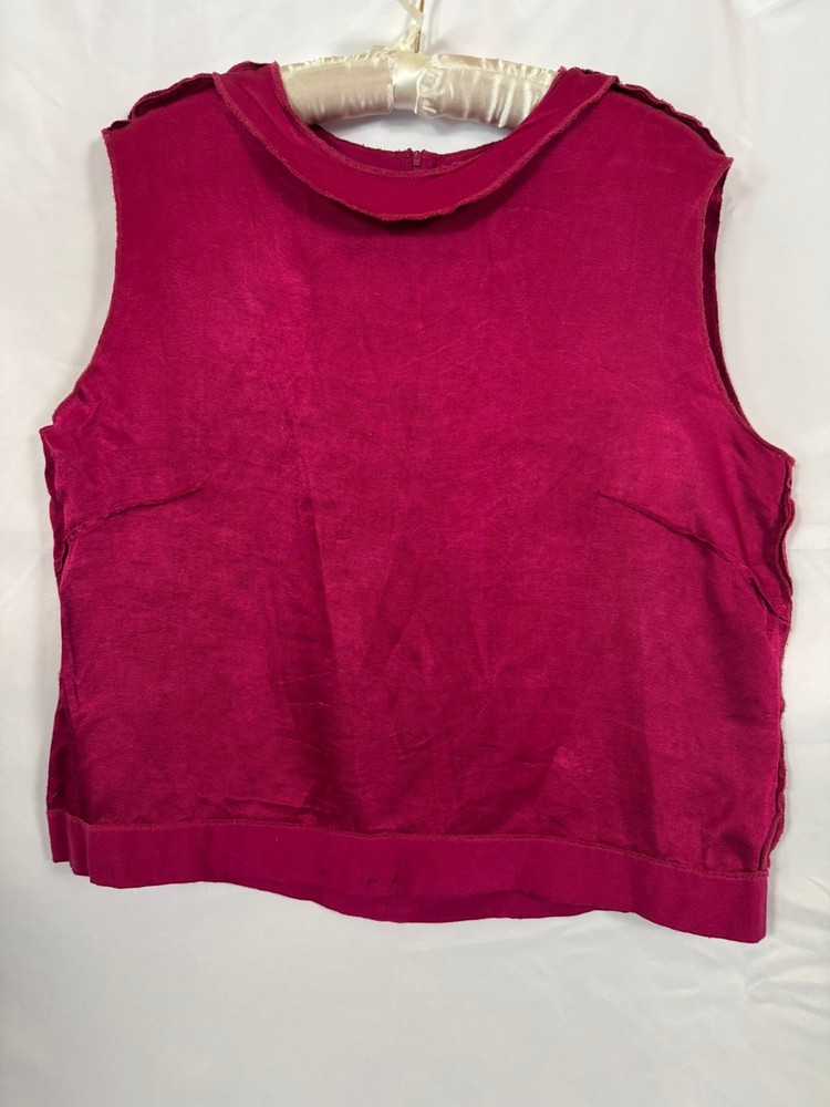 Maison Martin Margiela Blank Label Viscose Cropped Top — Early 1990s