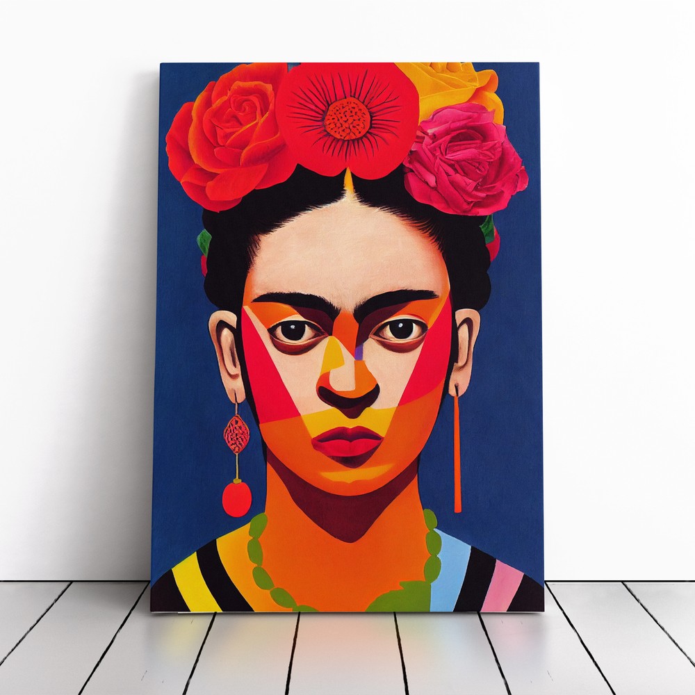 Frida Kahlo Modern Art Canvas Wall Art Print Framed Picture Decor Living Room