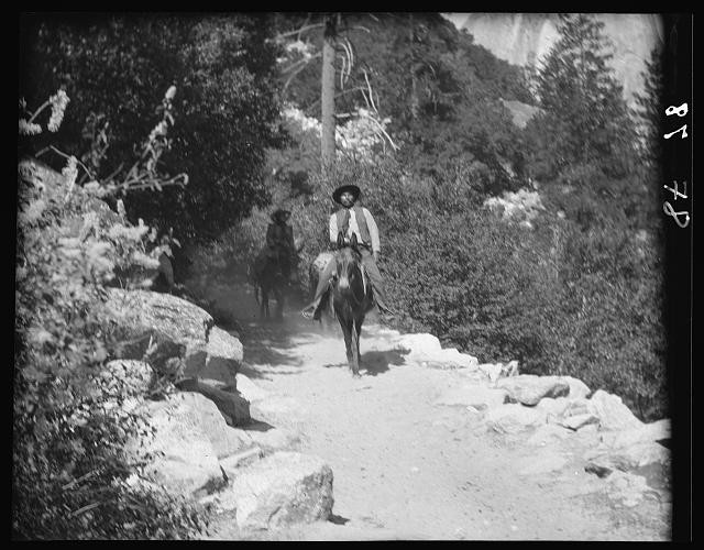 Photo:Yosemite National Park California 1900s Horseback Riders Trail
