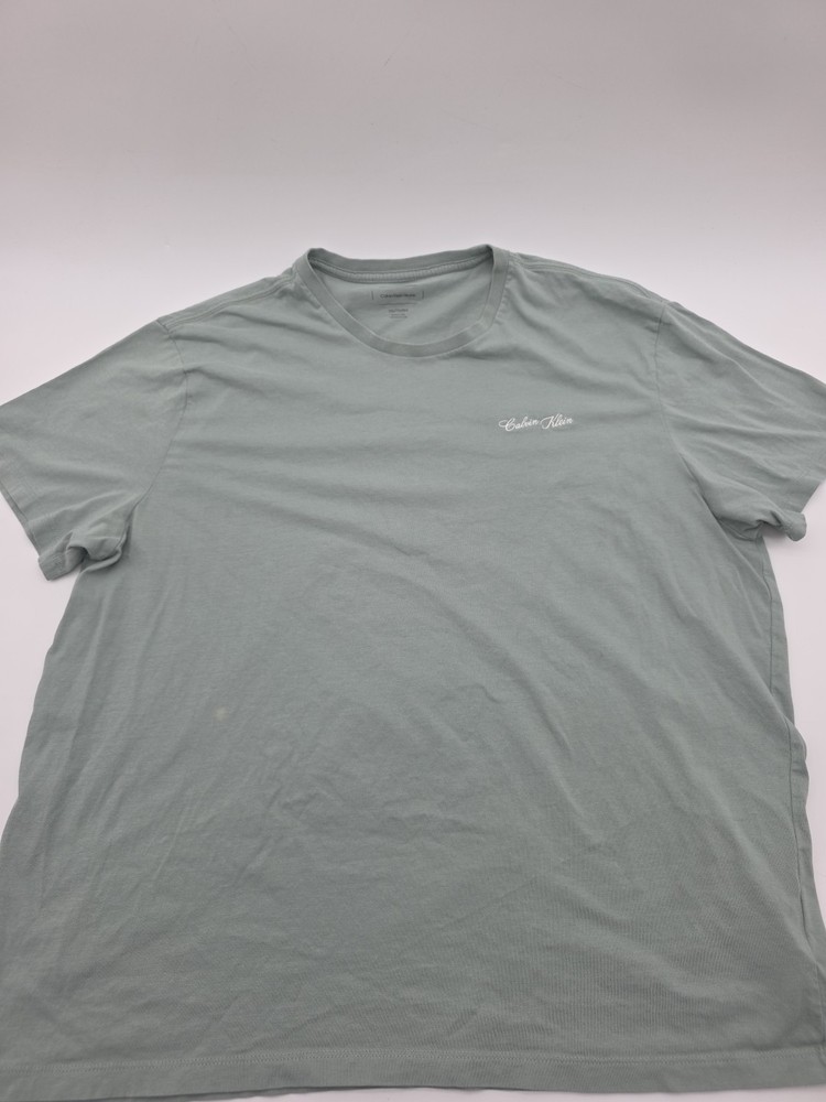 Calvin Klein Spell Out T-shirt Men 2XL Green Tee.#44740