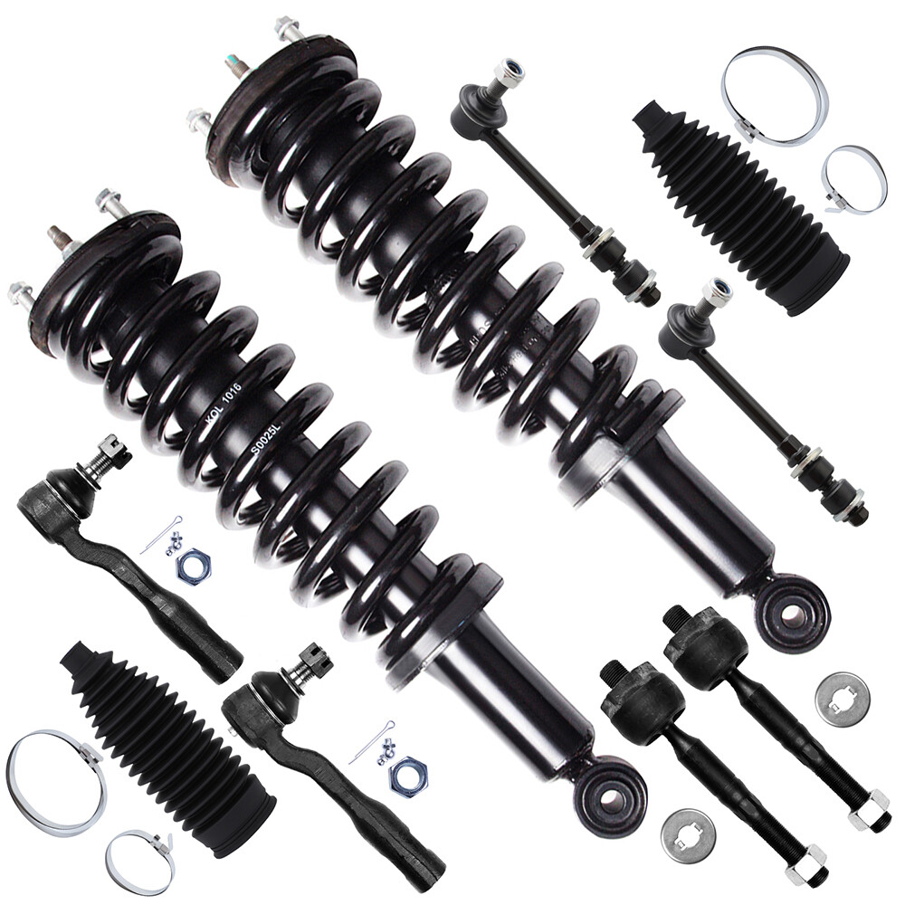 2003-2006 Toyota Tundra Front Struts Sway Bar Tie Rod End Set