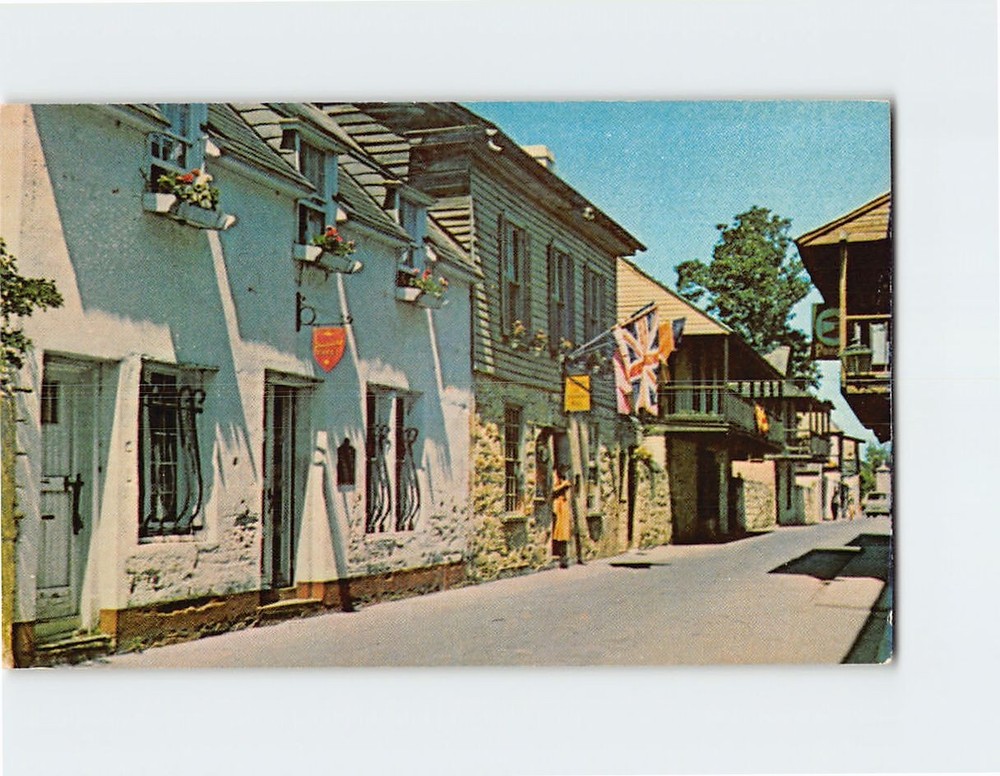 Postcard Historic St. George Street St. Augustine Florida USA